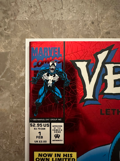 Venom Lethal Protector #1 VF+ 8.5 (1993 Marvel) - De La Rosa Signature Print