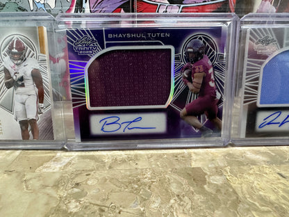 Omarion Hampton Mitchell Bhayshul Tuten McClellan RPA Lot 2025 Leaf Trinity RC