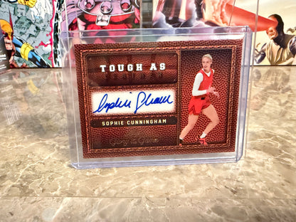 Sophie Cunningham 2025 Leaf Glory of the Game Basketball Tough as Leather Auto 1/5 Bookend
