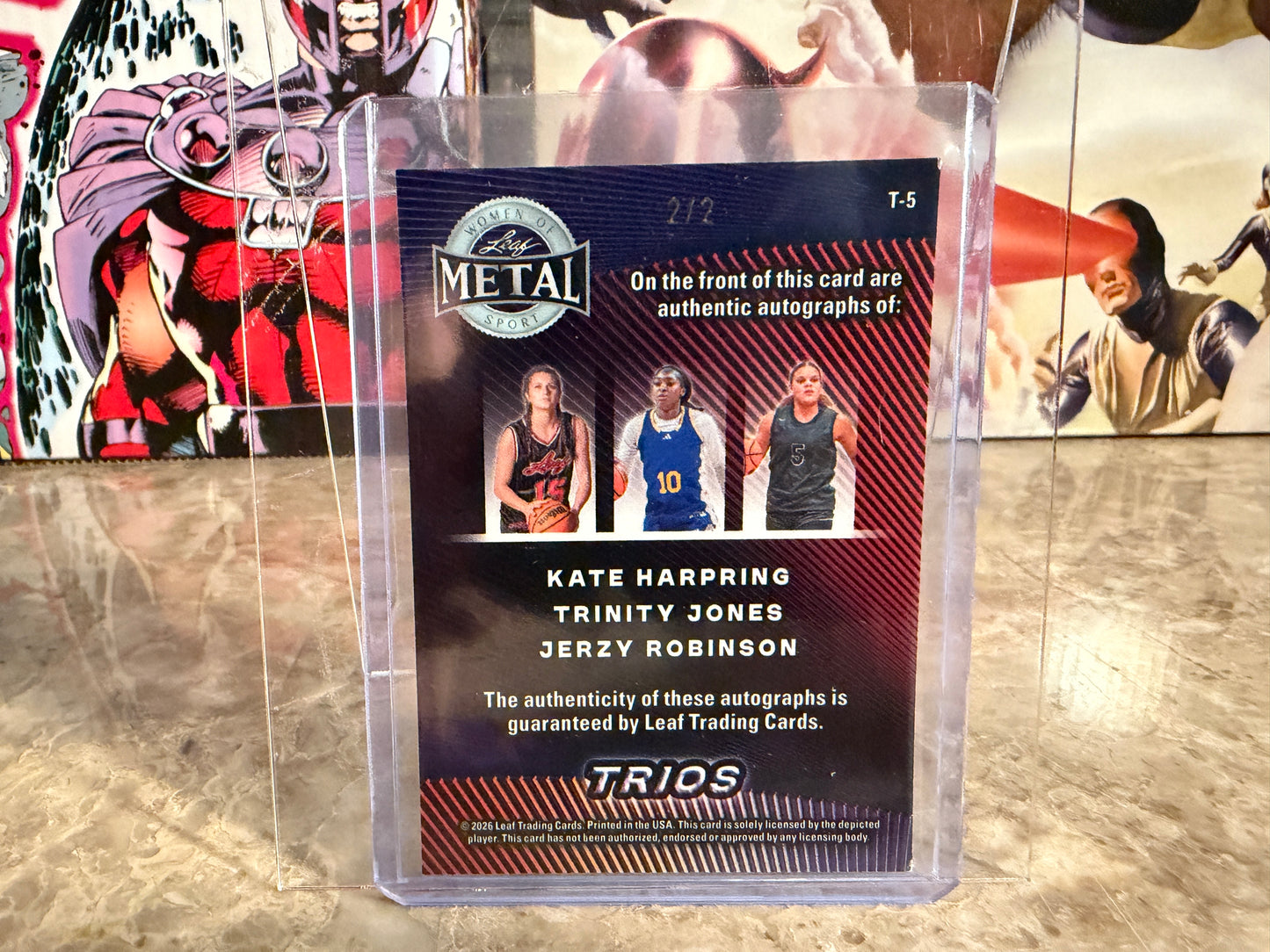 Harpring Trinity Jones Jerzy Robinson 2026 Leaf Metal Women Of Sport Trios Auto
