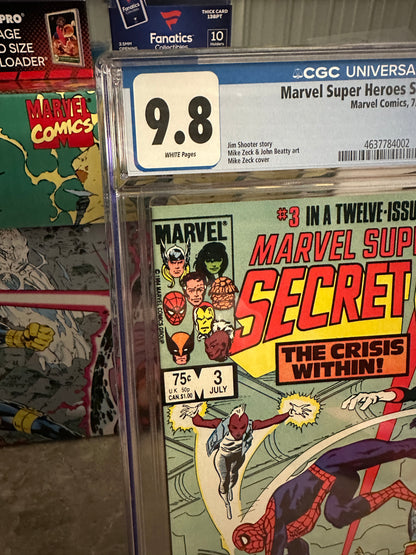 Marvel Super-Heroes: Secret Wars #3 CGC 9.8 WP (1984 Marvel) - New Case