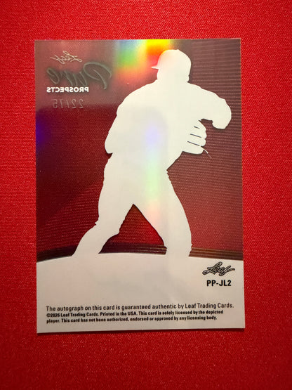 Jacob Lombard 2026 Leaf Metal Draft Baseball Pure Prospects Clear Auto