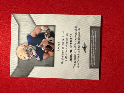 2026 Leaf Trinity Football Jerome Bettis Jr. Base Green Auto /6