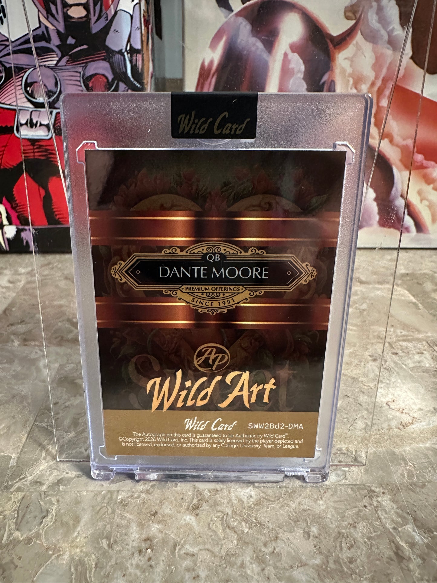 2026 WildCard Wild Art Dante Moore GREEN AUTO 1/1 Oregon Ducks Encased