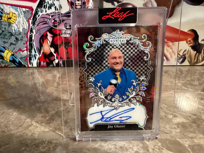 Jay Glazer 2026 Leaf Signature Series Sports Base PTEG Clear Auto Silver 1/1