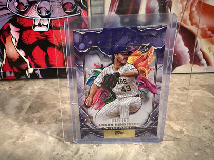 2025 Topps Inception Logan Henderson RC Rookie Card Purple /150 #12