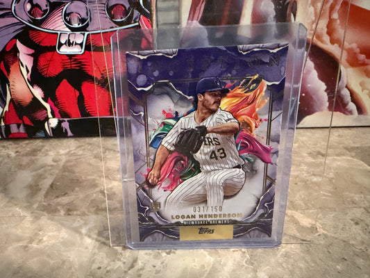 2025 Topps Inception Logan Henderson RC Rookie Card Purple /150 #12