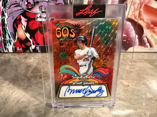 Brook Jacoby 2026 Leaf Signature Series 60s Auto Red Flood Super Prismatic 1/1