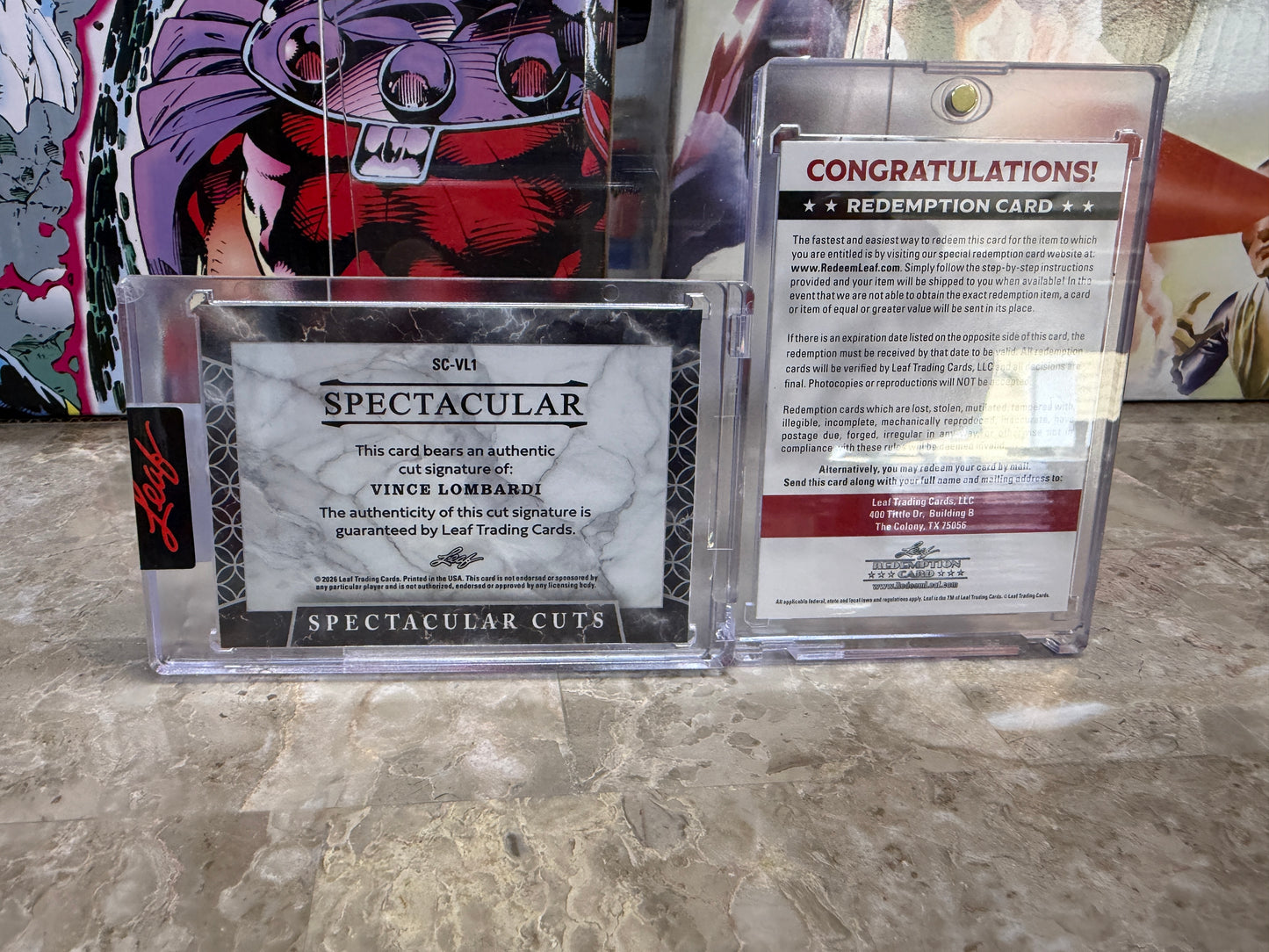 Vince Lombardi 2026 Leaf Spectacular Football Spectacular Cuts Signature Masterpiece 1/1