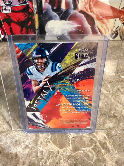 2026 Leaf Metal Football Landen Holley Metal X Red Prismatic 1/1