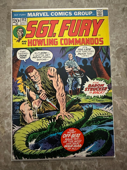 Sgt Fury #112 VG/FN 5.0 (Marvel Comics 1973)
