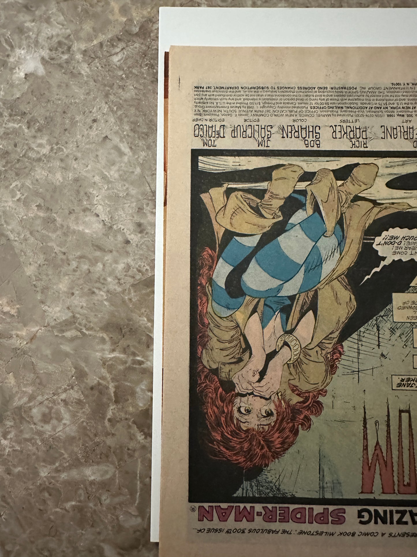 Amazing Spider-Man #300 Newsstand FN+ 6.5 (Marvel Comics 1988) - 1st Venom