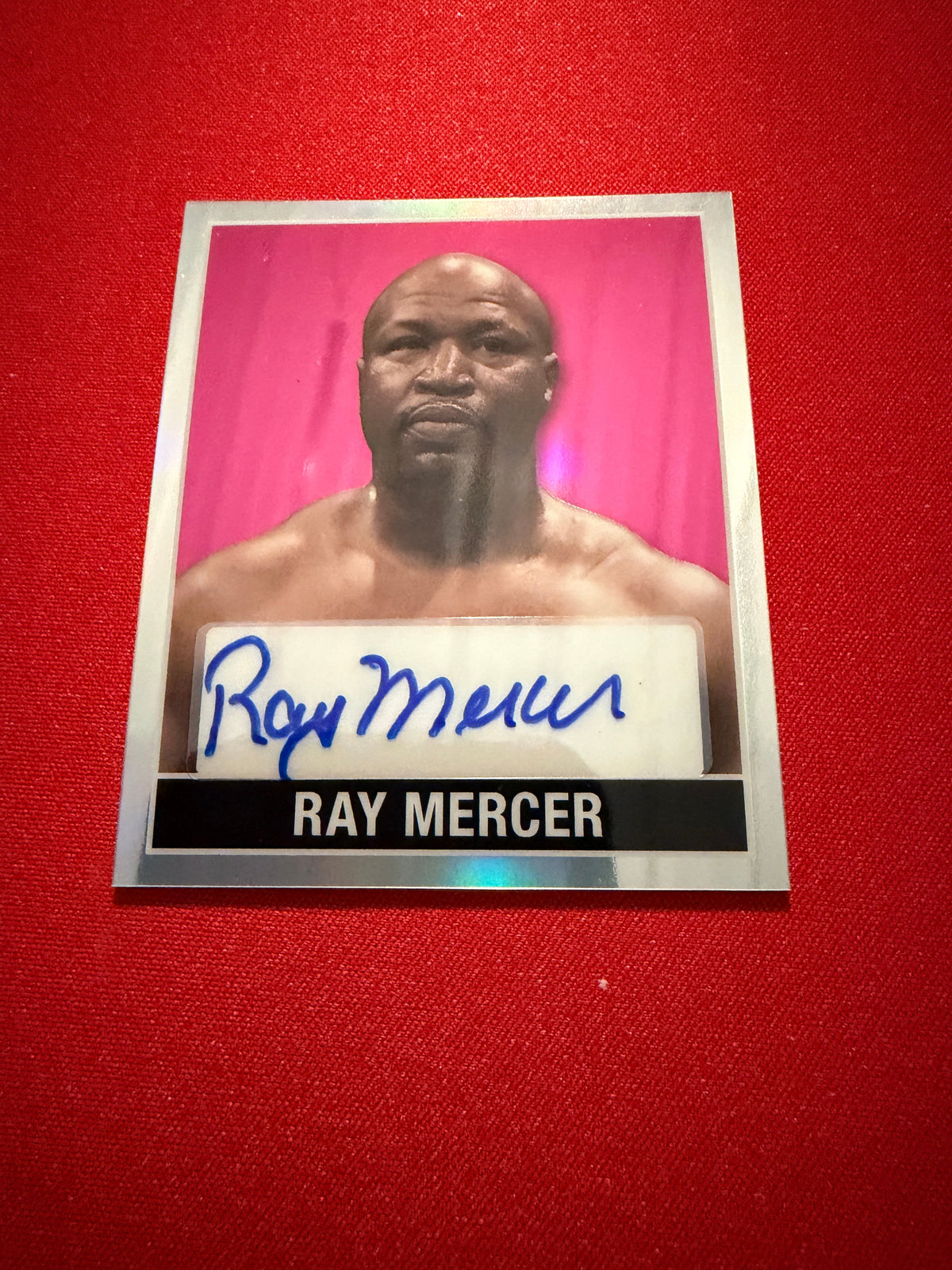 Ray Mercer 2026 Leaf Metal Ring Kings 1948 Auto Pink 6/6 Bookend