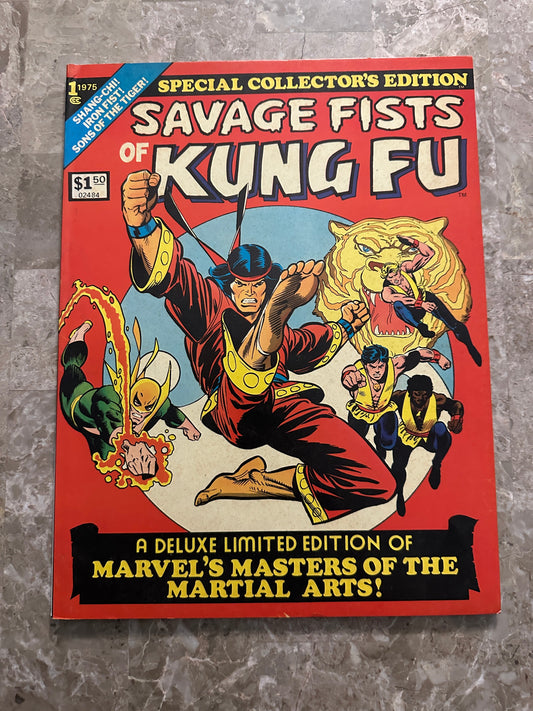 Savage Fists of Kung Fu #1 FN/VF 7.0-7.5 (1975 Marvel Treasury) - Glossy Copy