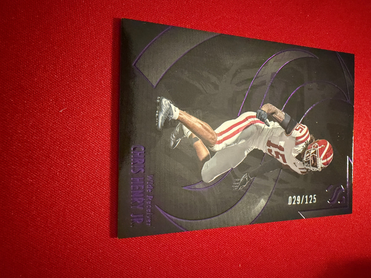 Chris Henry Jr. 2025 Panini Silhouette Football Base Purple /125 #20