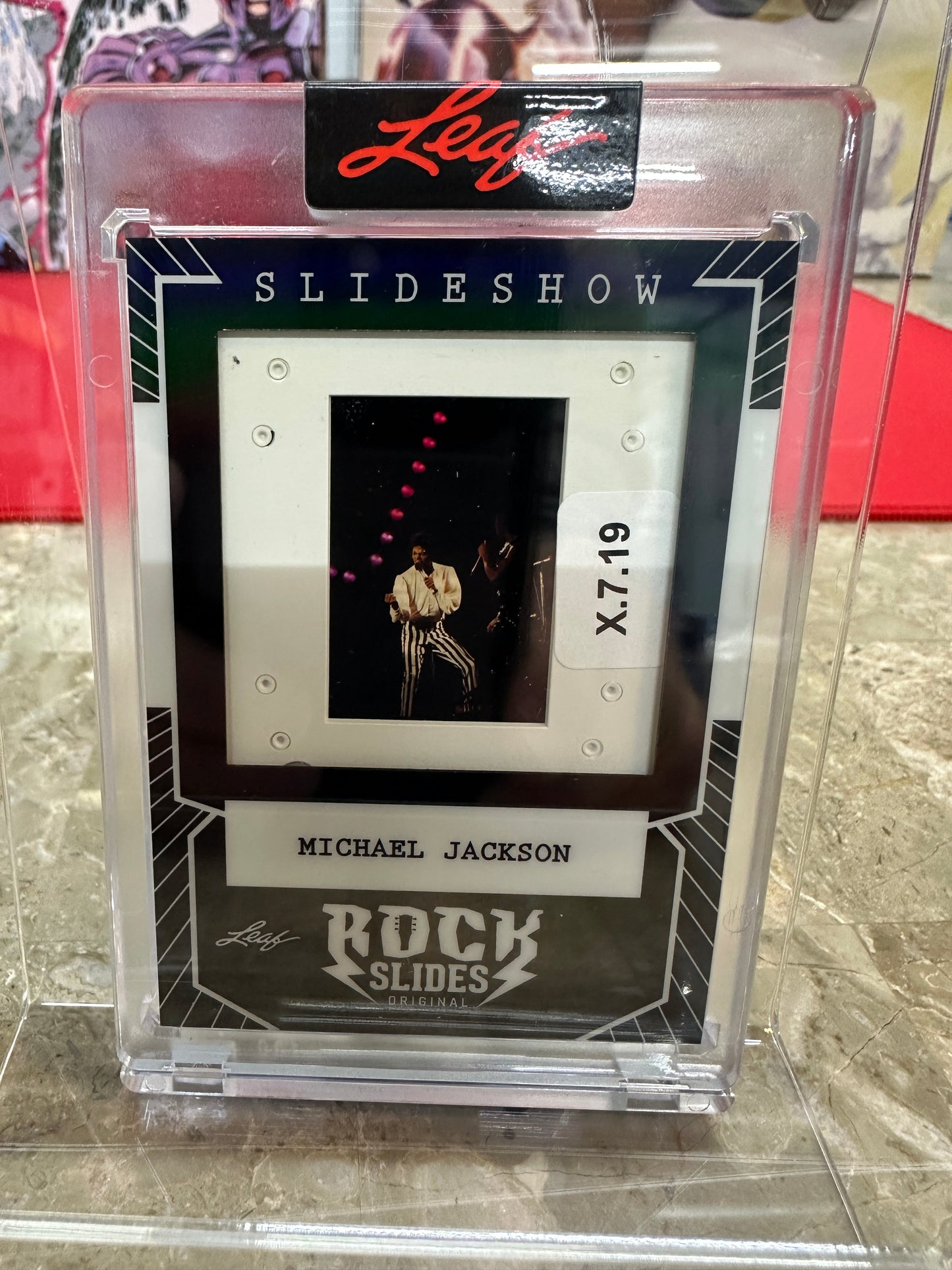 2026 Leaf Slideshow Michael Jackson Encased Rock Slides Insert MJ