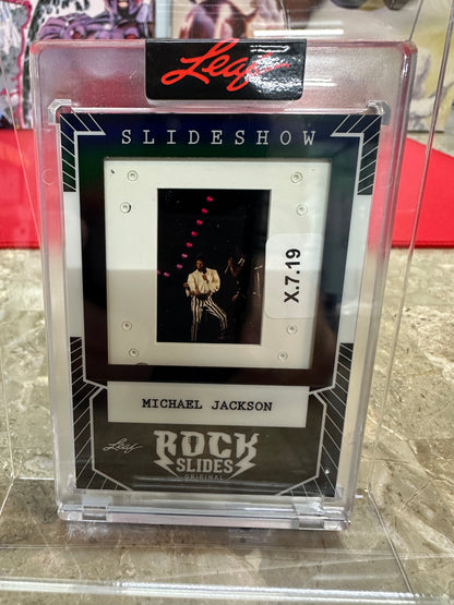 2026 Leaf Slideshow Michael Jackson Encased Rock Slides Insert MJ