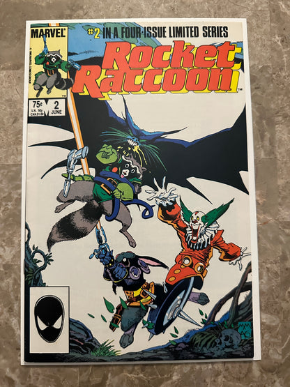 Rocket Raccoon #1-4 Full Set High Grade Newsstand (1985 Marvel Comics)