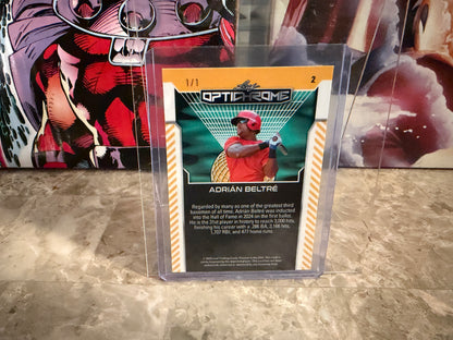 Adrian Beltre 2025 Leaf Optichrome Baseball Base Silver Lava 1/1
