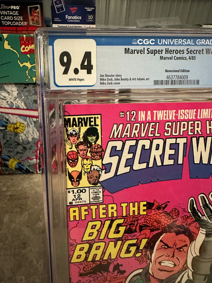 Marvel Super-Heroes: Secret Wars #12 Newsstand CGC 9.4 WP (1984) - New Case
