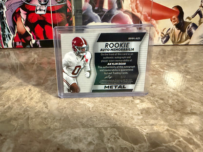 Akylin Dear 2026 Leaf Trinity Rookie Auto Memo Metal Multicolor Patch /7