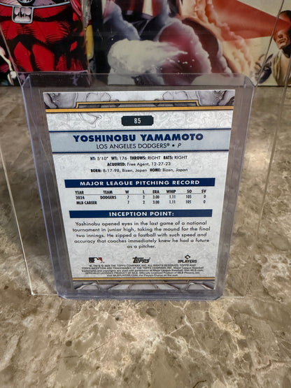 2025 Topps Inception Yoshinobu Yamamoto Green Parallel