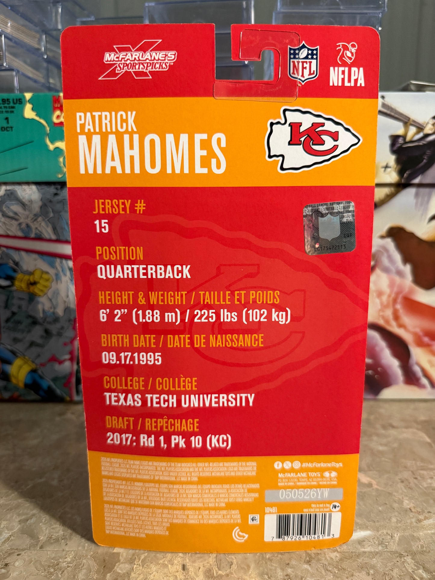 McFarlane's SportsPicks NFL Patrick Mahomes (Kansas City Chiefs) 7-Inch Action Figure