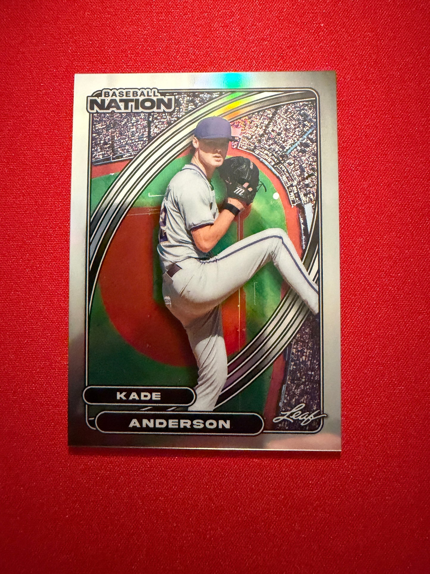 Kade Anderson 2026 Leaf Baseball Nation Base Silver