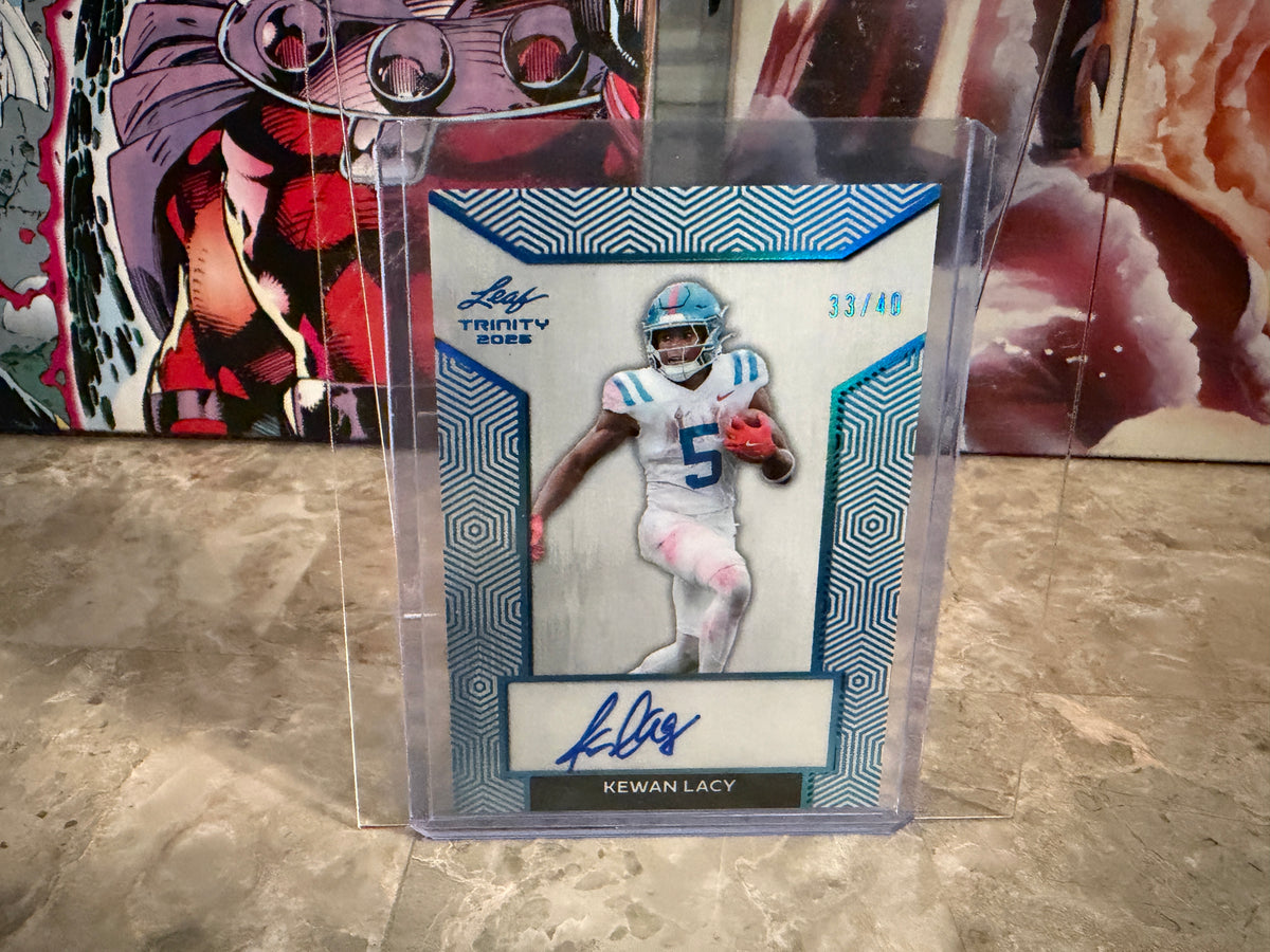 Kewan Lacy 2026 Leaf Trinity Base Auto Platinum Color Match /40