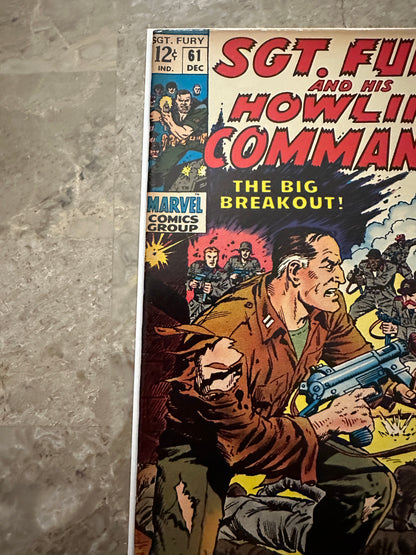 Sgt Fury #61 FN- 5.5 (Marvel Comics 1968)