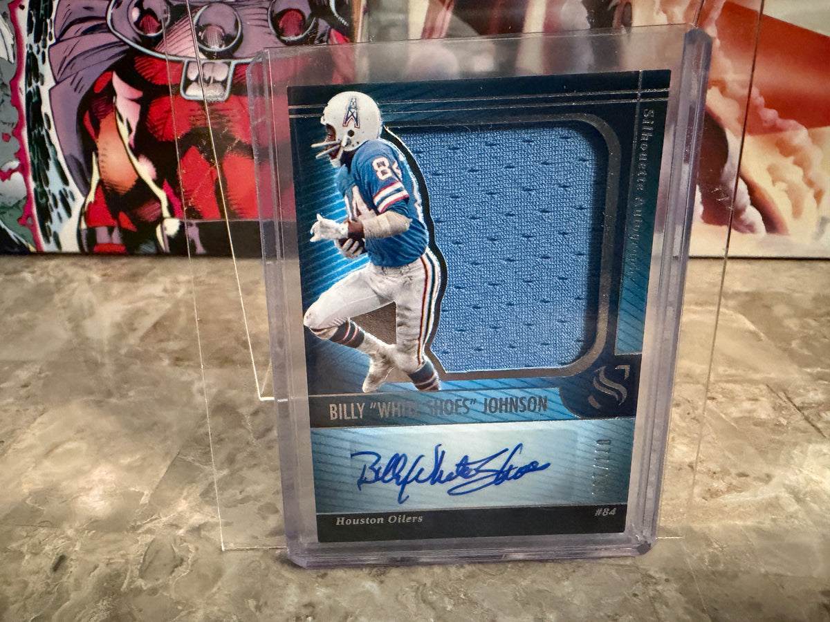 Billy White Shoes Johnson 2025 Panini Silhouette Football Autographs Patch /199
