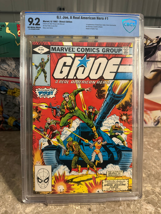 G.I. Joe, A Real American Hero #1 CBCS/CGC 9.2 (1972 Marvel)