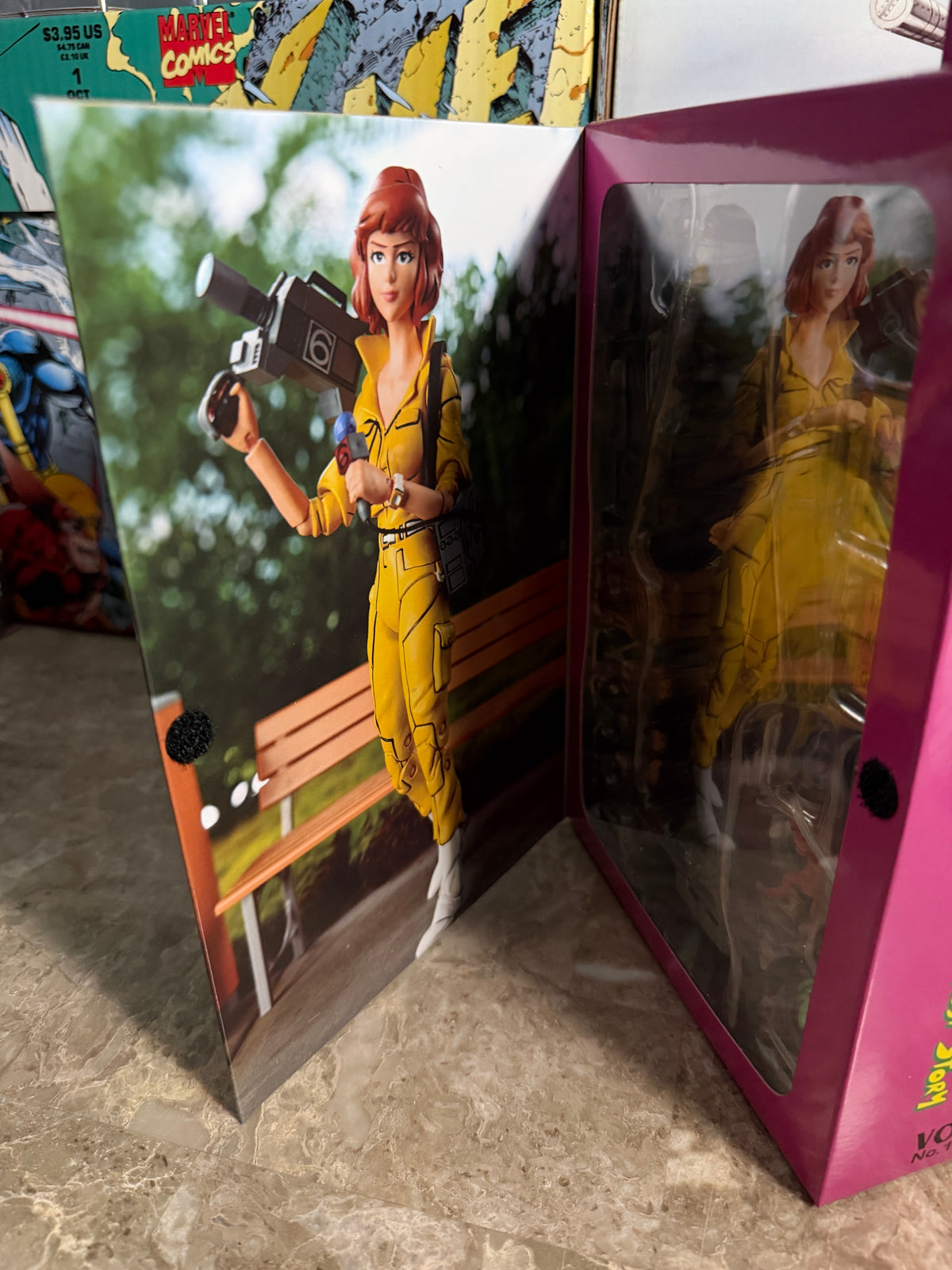 NECA TMNT Cartoon Series Mutant Interest Story April O'Neil Action Figure Set