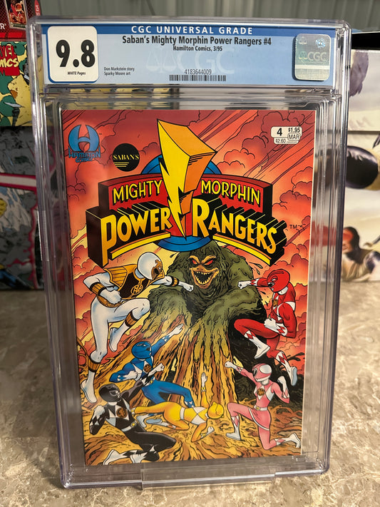 Saban's Mighty Morphin Power Rangers #4 CGC 9.8 WP (1995 Hamilton Comics)