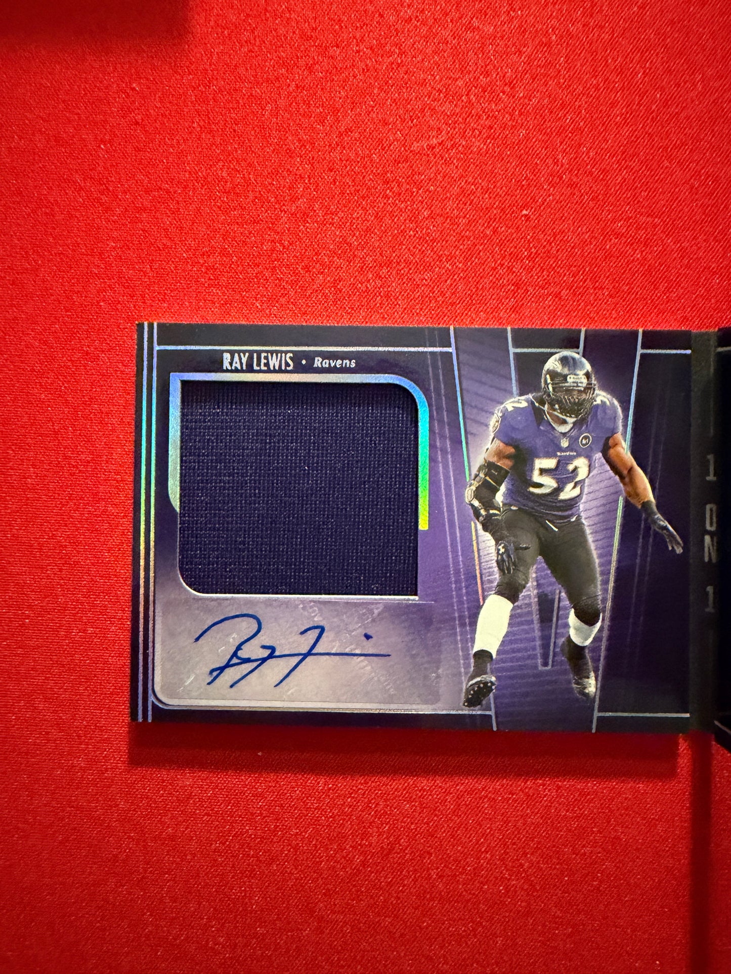 Ray Lewis vs. Eddie George 2025 Panini Silhouette Football Dual Patch Auto Booklet