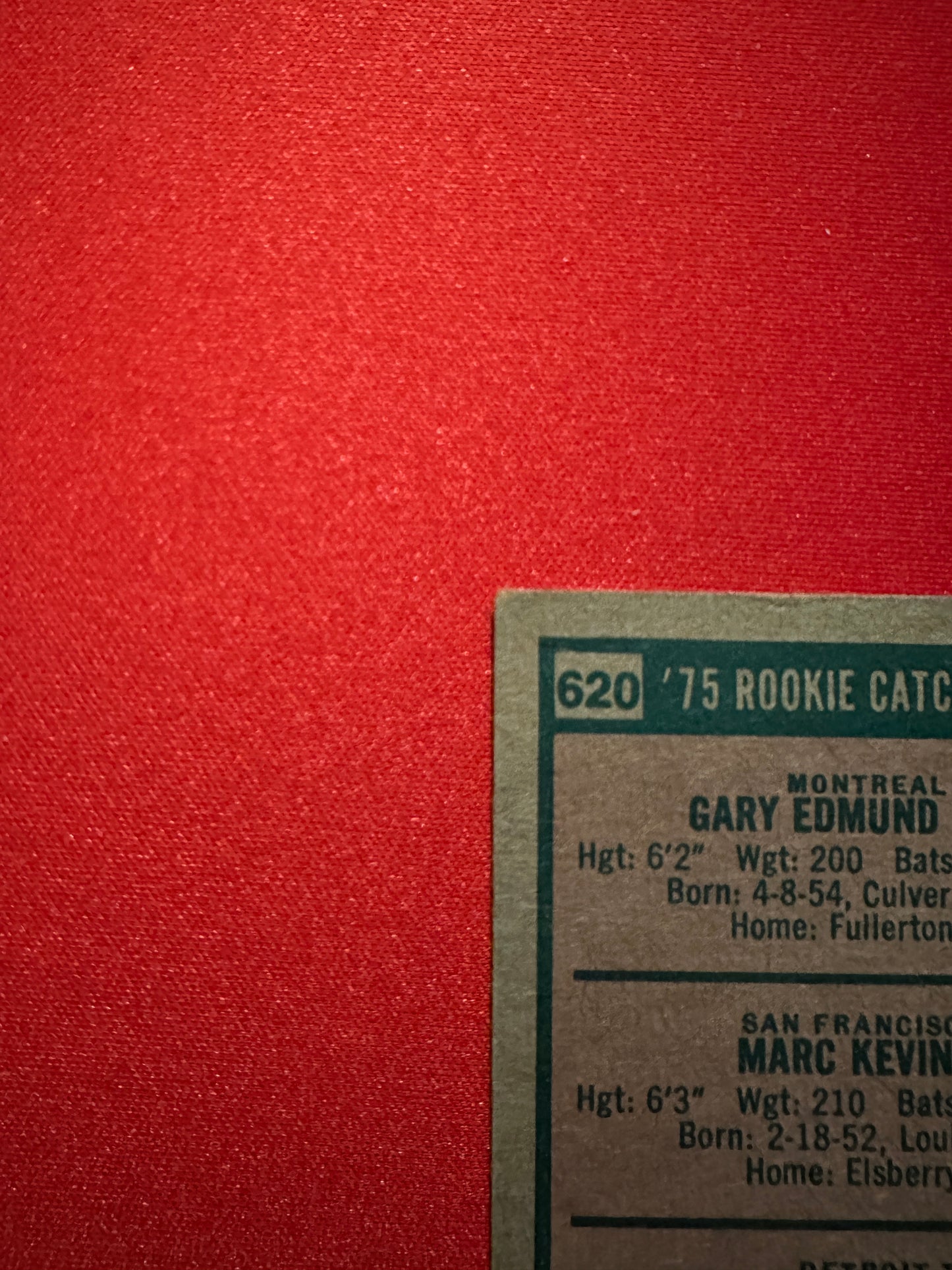 1975 Topps #620 GARY CARTER Rookie Card RC - Montreal Expos HOF - Vintage