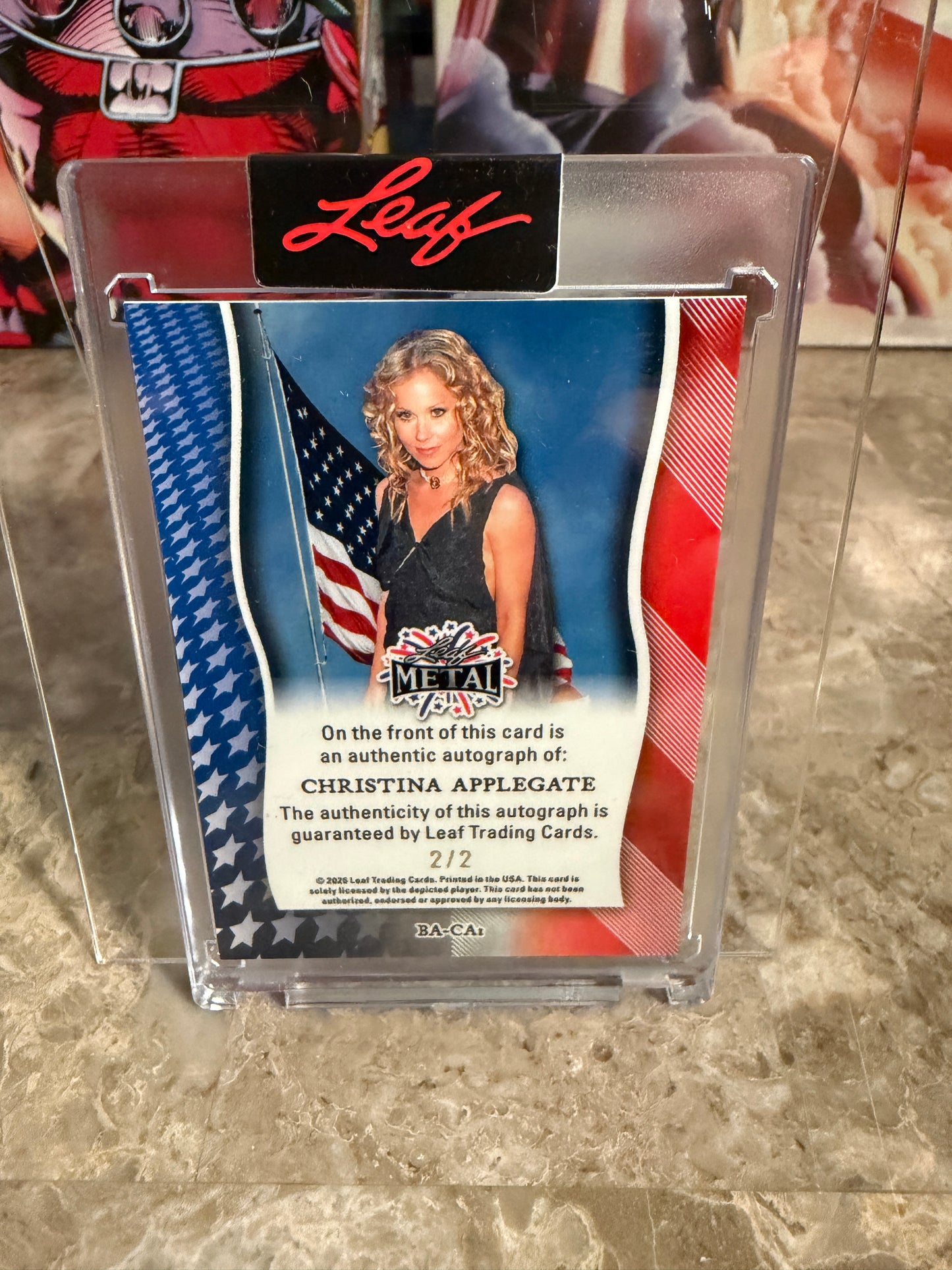 2026 Leaf Metal Independence Day Auto Christina Applegate “Kelly” Inscription /2