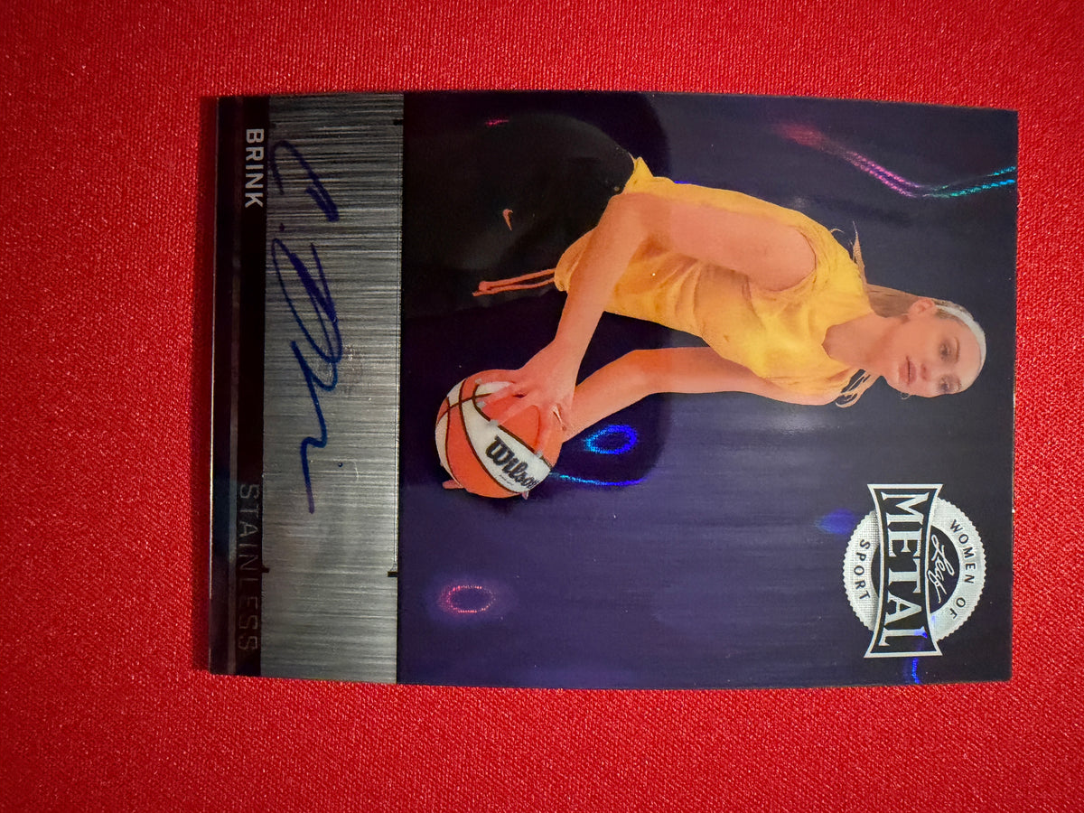 Cameron Brink 2026 Leaf Women Sport Stainless Auto Purple Team Color Match 1/1