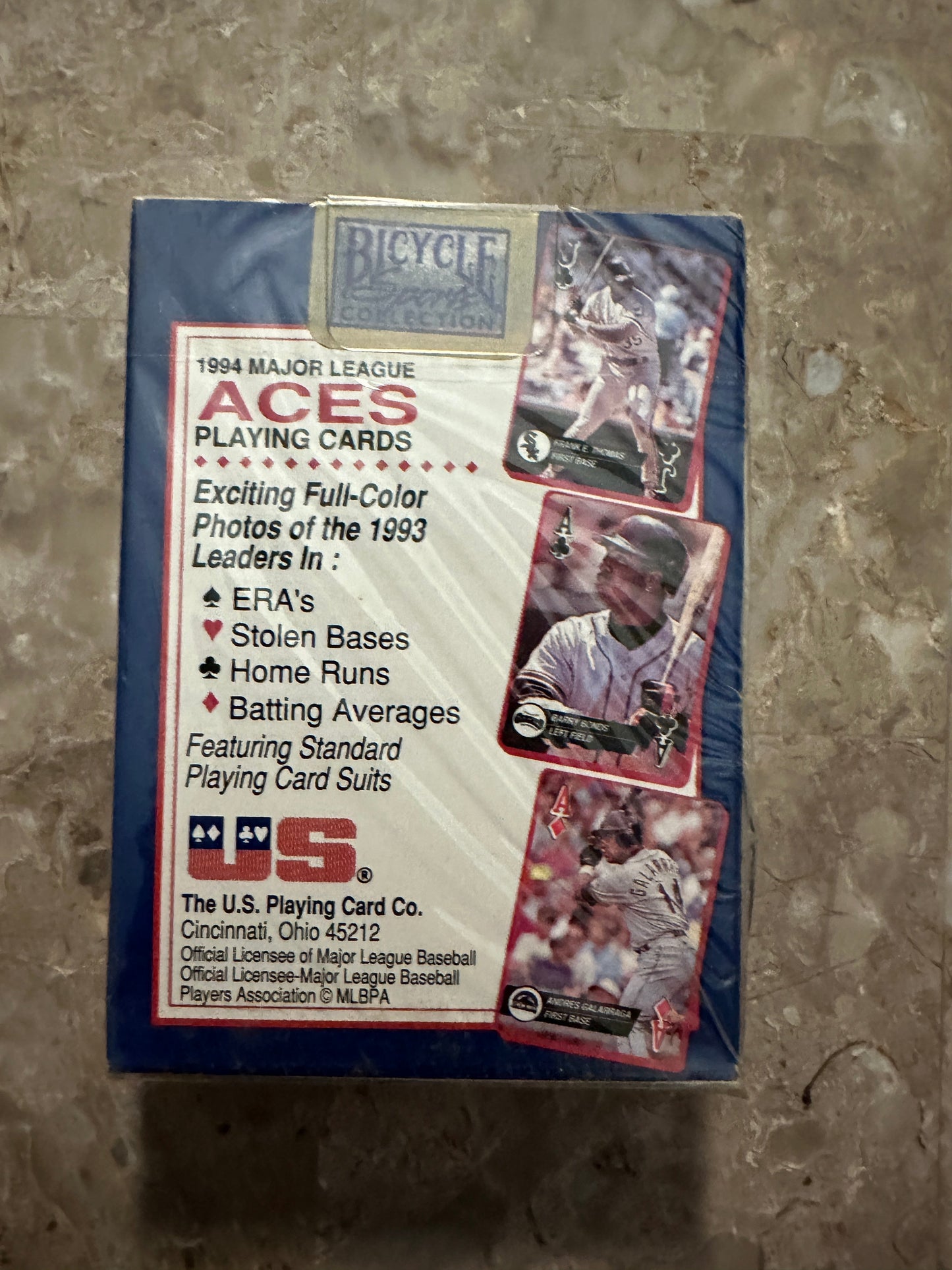 1994 Baseball Aces Playing Cards (Bicycle) - Factory Sealed