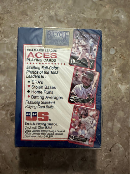 1994 Baseball Aces Playing Cards (Bicycle) - Factory Sealed