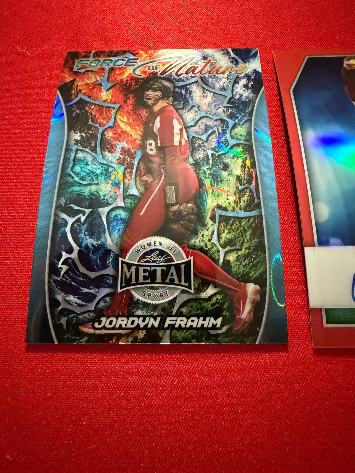 Jordyn Frahm 2026 Leaf Women of Sport Base Auto Force of Nature 1/1 2-Card Lot