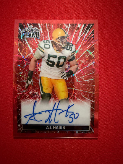 2026 Leaf Pro Set Metal AJ Hawk On-Card Auto Kaleidoscope 2/3
