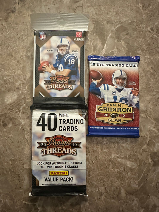 2010 Panini Threads Value Pack + Bonus 2010 Gridiron Gear