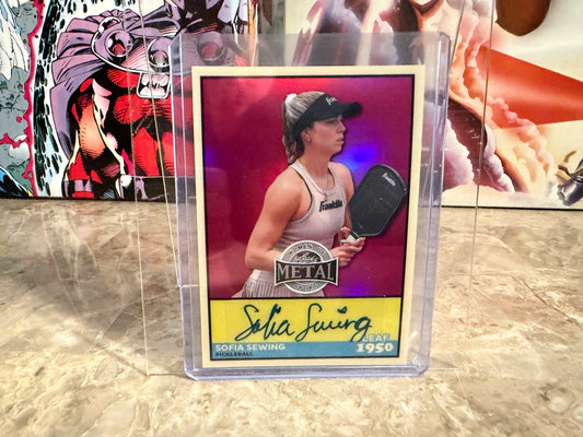 Sofia Sewing 2026 Leaf Women of Sport 1950 Auto Pink Prismatic /6