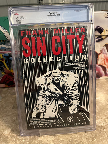 Spawn #5 CGC 9.8 (Marvel 1992) - Brand New Case