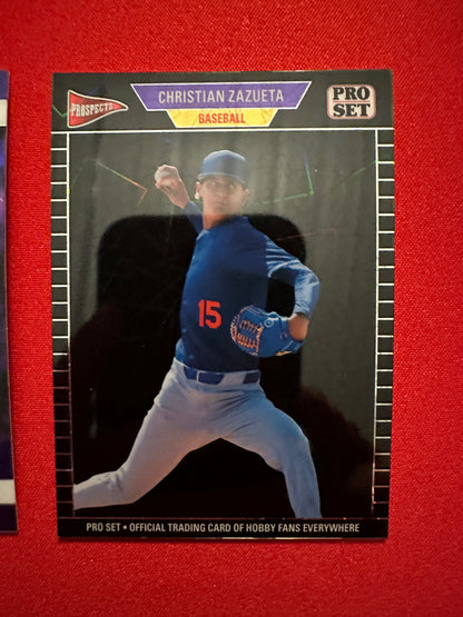 2026 Pro Set Christian Zazueta Black Lazer 1/1 & Purple Auto /8 Leaf Metal /6 Lot