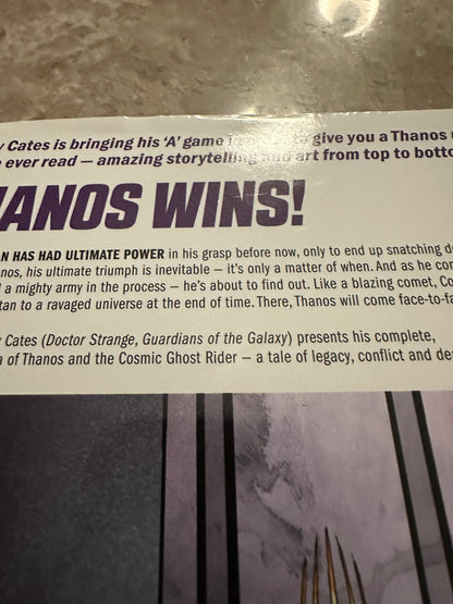 Thanos by Donny Cates Marvel Comics HC Hardcover (2019 IDW)