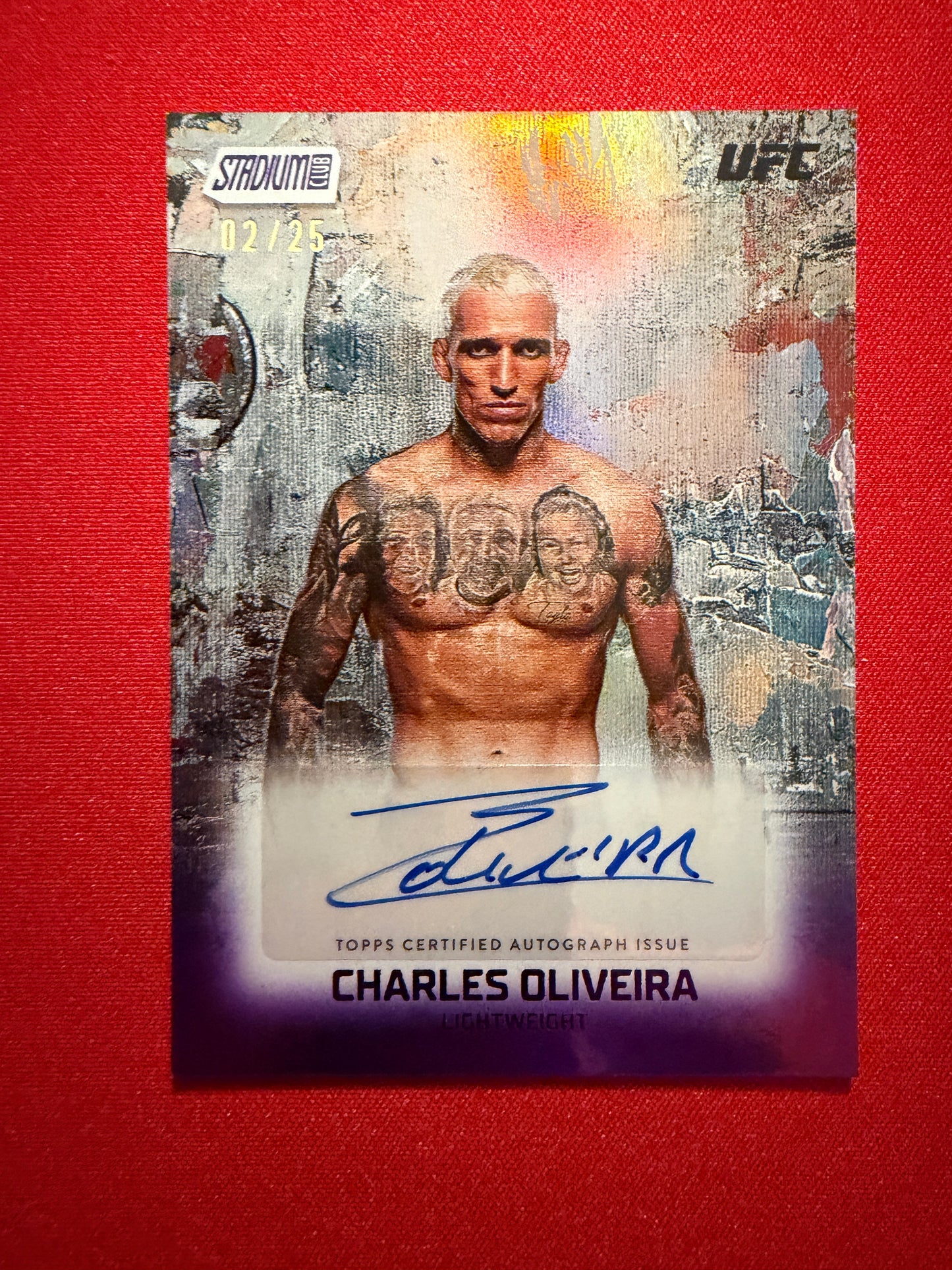 Charles Oliveira 2026 Topps Stadium Club UFC Abstract Autographs 2/25 #AA-CO