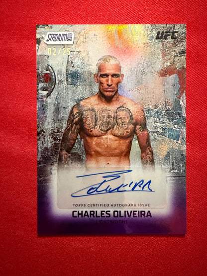 Charles Oliveira 2026 Topps Stadium Club UFC Abstract Autographs 2/25 #AA-CO