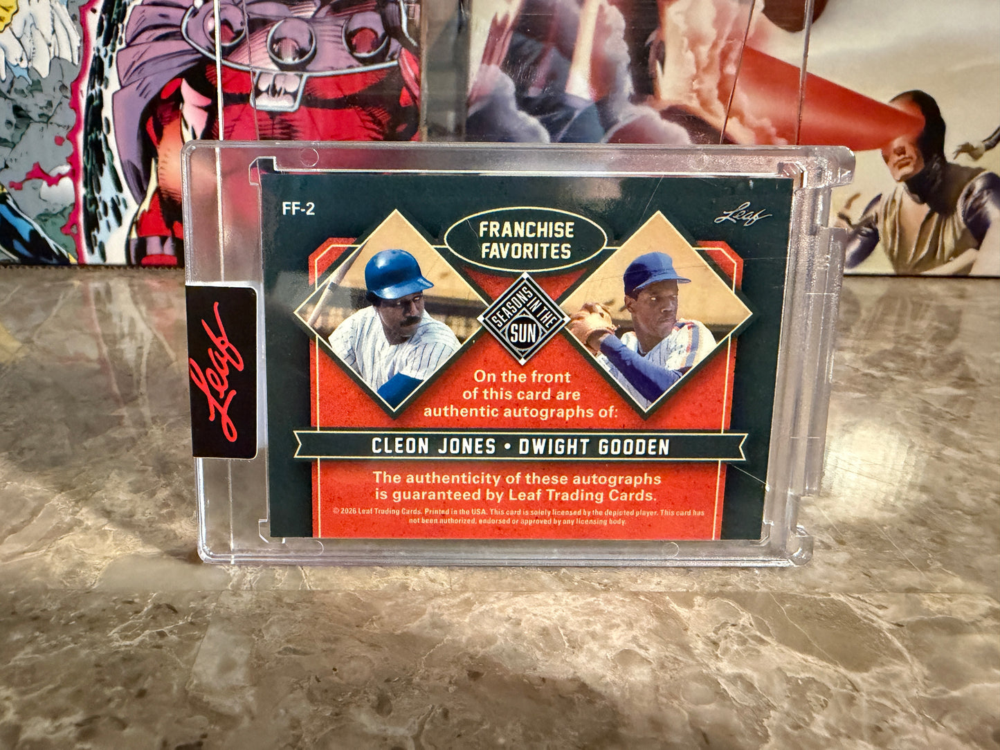 Doc Gooden Cleon Jones 2026 Leaf Seasons In Sun Franchise Favorites Dual Auto /3